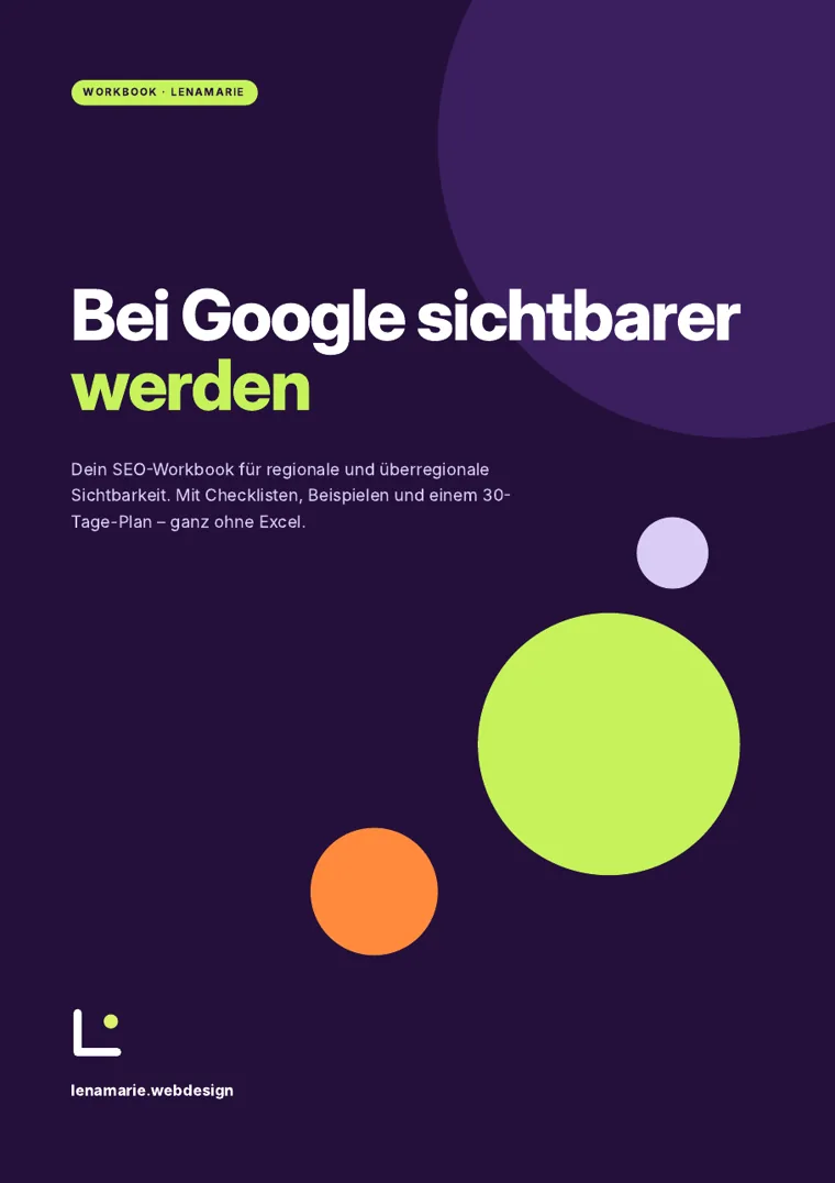 Cover des Workbooks Bei Google sichtbarer werden